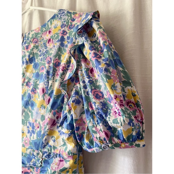 Ledin | Floral Ruched Mini Dress - Picture 6 of 10